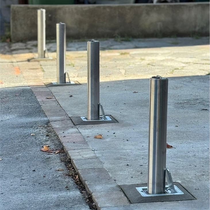 Professional bollard installation