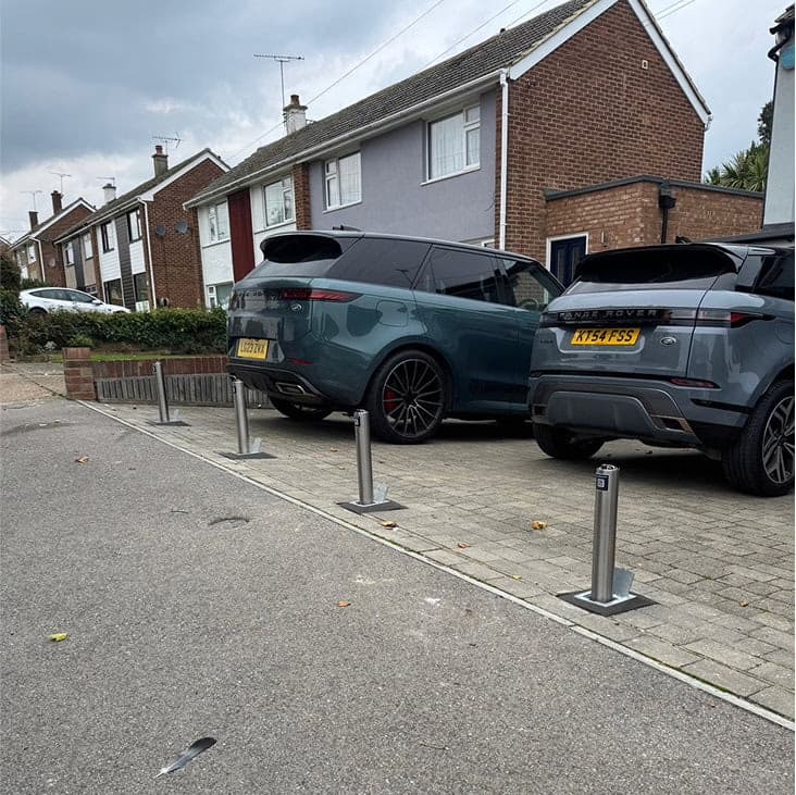 Professional bollard installation