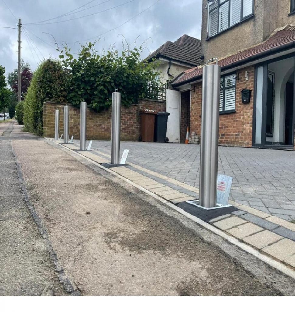 Professional bollard installation