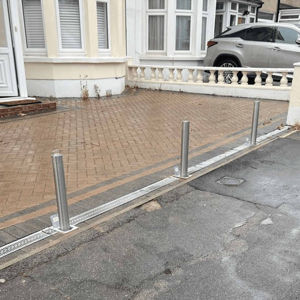 Professional bollard installation